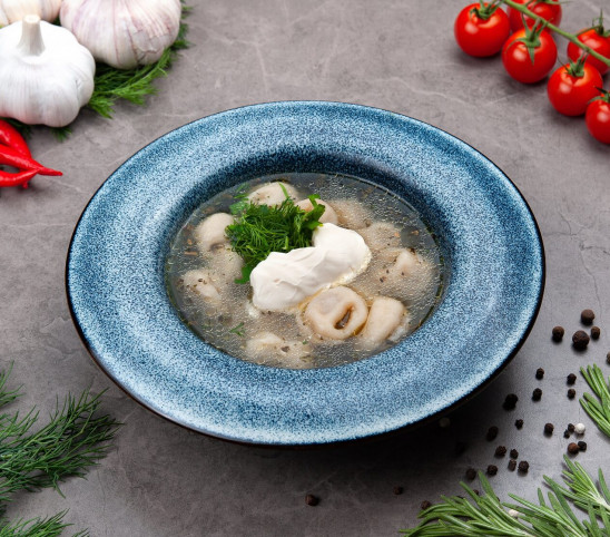 Пельмени с бульоном 400 гр Пельмени с бульоном 400 гр